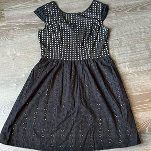 Black and Tan zip up back dress